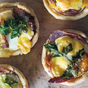 Egg, Bacon, and Cheddar Pies