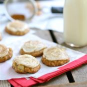 Apple Oatmeal Cookies with Brown Butter Frosting