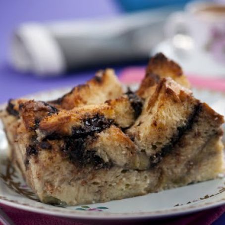 Nutella Banana Bread Pudding