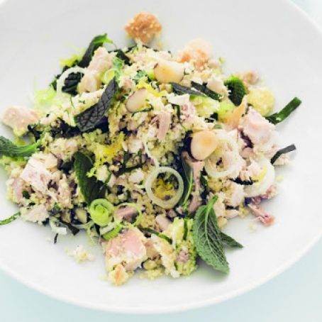 Fake Chicken and Lemon Couscous Salad