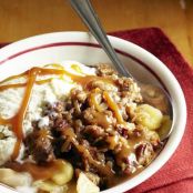 Nutty Caramel Apple Crisp
