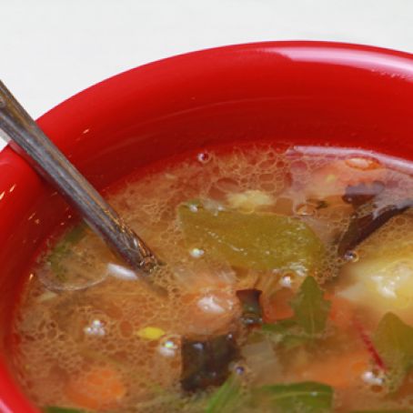 Cold Weather Soup with Coconut Oil