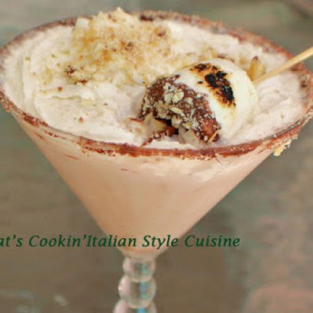 Cake Vodka Nutella S'more Martini