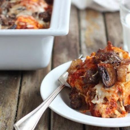Easy Sausage Pizza Bake