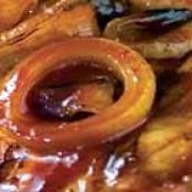 Bacon Wrapped Pork with BBQ'd Onions