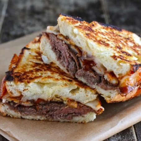 Roast Beef Grilled Cheese Sandwich