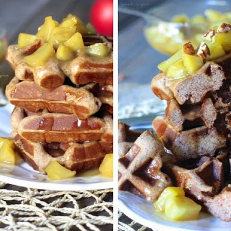 CARAMEL APPLE SPICE WAFFLES