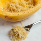 Spaghetti Squash - Microwave Method