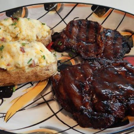 Buttery Barbecued Steaks