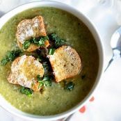 Zucchini, White Bean & Leek Soup