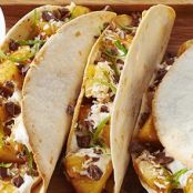 Spiced Pineapple Dessert Taco