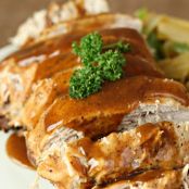 Slow Cooker Honey Balsamic Pork Roast / Six Sisters' Stuff | Six Sisters' Stuff