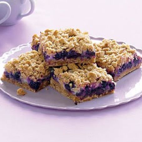 Blueberry Streusel Bars with Lemon-Cream Filling