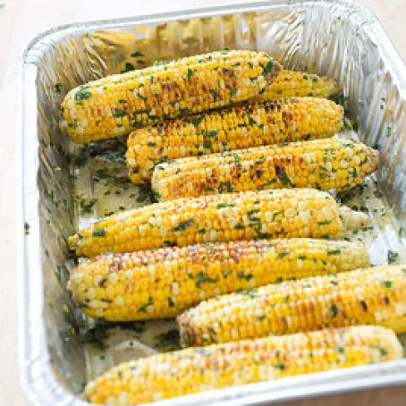 Grilled Corn w/Flavored Butter