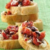 Tomato-Goat Cheese Bruschetta