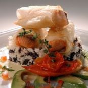 BASTONES CROCANTES DE SALMON Y JENGIBRE