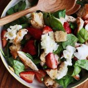 Strawberry, Chicken + Mozzarella Panzanella