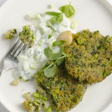 South Indian Lentil Cakes with Raita