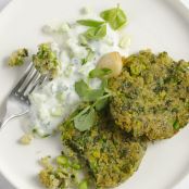 South Indian Lentil Cakes with Raita