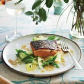 Barbecued Salmon with Green Mango Salad