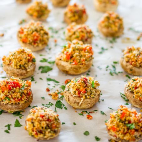 Vegetarian Stuffed Mushrooms