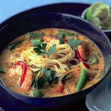 Thai-style red curry soup