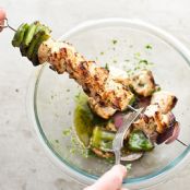 Grilled Chicken Souvlaki for 2