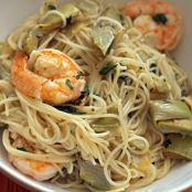 Shrimp Scampi with Artichokes