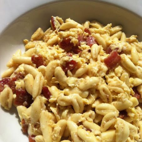 Fresh Cavatelli with Eggs & Bacon
