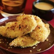 Crisp Curried Chicken Fingers with Honey Mustard Dipping Sauce