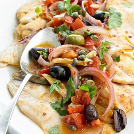 Tilapia Puttanesca - Recipe.com