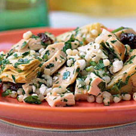 Couscous with Artichokes, Feta, and Sun-Dried Tomatoes