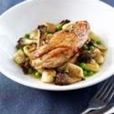 Harold's Pan-Roasted Chicken with Potato Gnocchi
