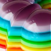 Spiked Rainbow Jello Mold