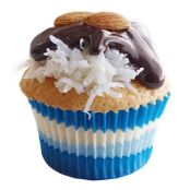 Coconut Cupcakes with Chocolate and Almonds