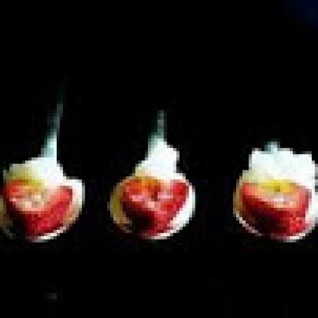 Strawberries With Parmesan Water-Ice