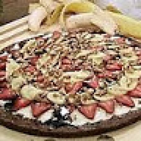 Banana Split Brownie Pizza