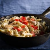 Quick Creamy Parmesan Chicken Penne