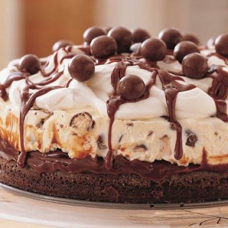 Chocolate Malt Ice-Cream Cake