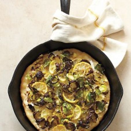 Brussels Sprout-Lemon Pizza