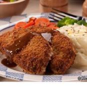 Crispy Fried Meat Loaf