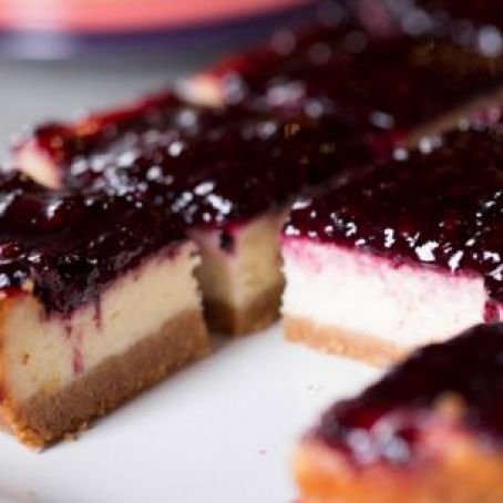 Blackberry Cheesecake Squares