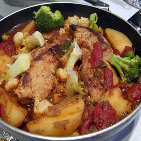 Pork Chops One Pan Supper