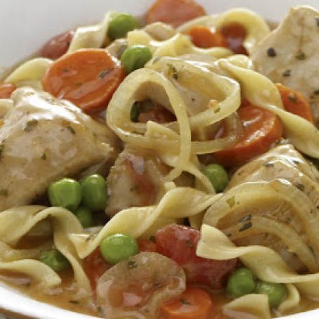 Slow Cooked Italian Chicken with Noodles