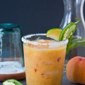 Peach Jalapeño Margaritas