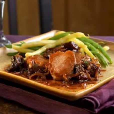 Pork Medallions with Fig & Port Wine Sauce