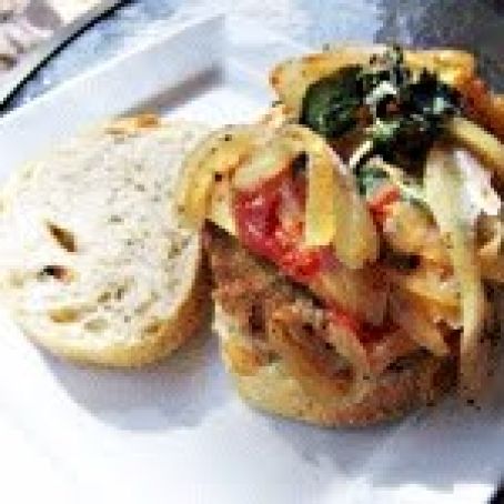 Lentil Peanut Burger Patty Melt with Crispy Sage