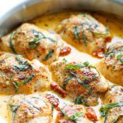 Chicken with Sun Dried Tomato Cream Sauce