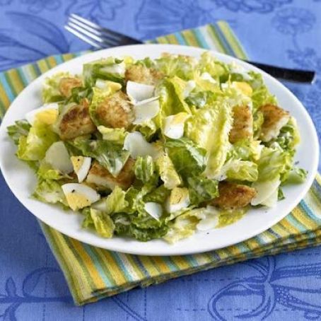 Meals (Chopped Egg Caesar Salad with Hash Brown Croutons)