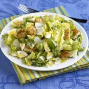 Meals (Chopped Egg Caesar Salad with Hash Brown Croutons)